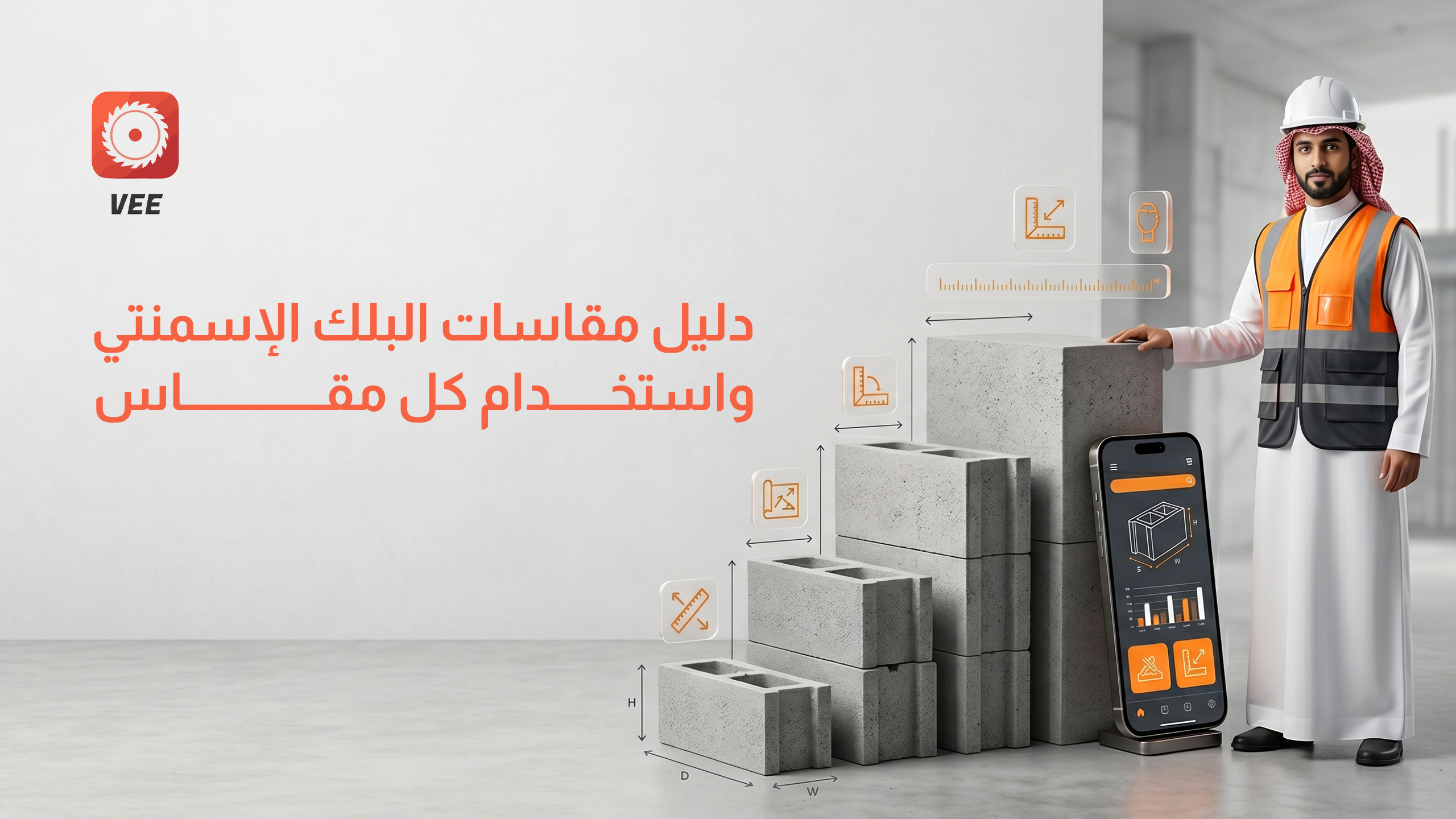 دليل مقاسات البلك الإسمنتي واستخدام كل مقاس